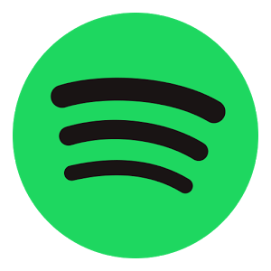 A circle containing the green spotify logo.